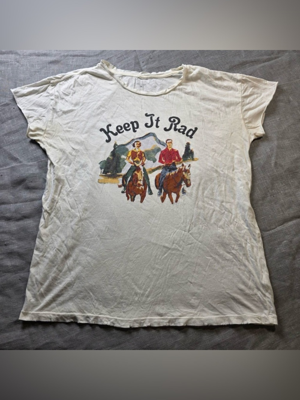 Vintage Indy Brand Women’s M Graphic Tee Nature Print Casual Shirt